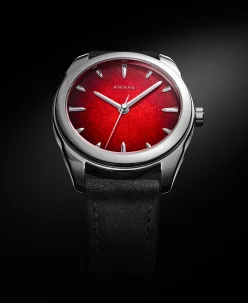 Awake Watches Son Mài Silver Leaf « Carmine Red »