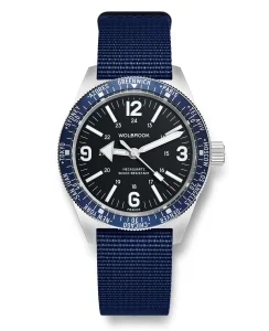 Wolbrook Skindiver WT Mecaquartz Blue, Black & Steel