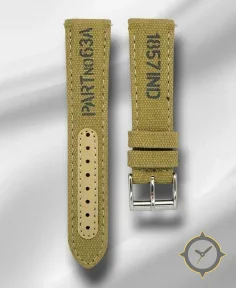 Ajwain Khaki Canvas with stencil print ( Vegan)