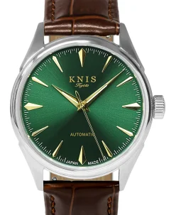 KNIS Kyoto Sunray Dial Automatic－Green Brown Leather Strap (KN001-GRBRLE)