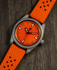 Wicked Watch Co. Basilea Orange Dial