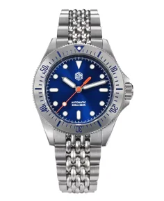 San Martin SAN-MARTIN-SN044-G-B Sunburst Enamel Blue