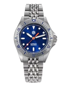 San Martin SAN-MARTIN-SN044-G-B Sunburst Enamel Blue