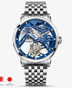 Agelocer Original Hollow Free-sprung Balance Flying Tourbillon