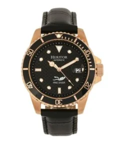 Heritor Watches Heritor Automatic Lucius Men's Watch w/Date Rose Gold