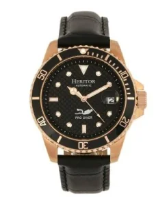 Heritor Watches Heritor Automatic Lucius Men's Watch w/Date Rose Gold