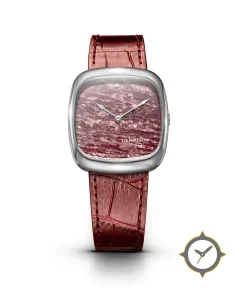 Natural Rubellite Stone In Steel