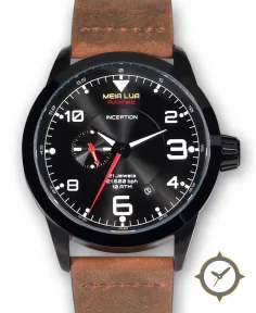 DEEPMOON BLACK | Distressed Brown Leather