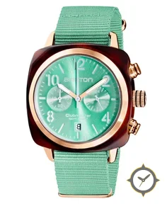 Clubmaster Classic - Chrono - Gold - Aqua Green