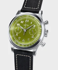 Time This 1940S Vintage Style Chronograph Avocado