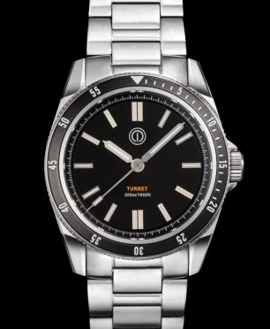 MMI Watches Turret 300M - Model: TR1-WL (STEEL BLACK) (NO DATE) (NH35)