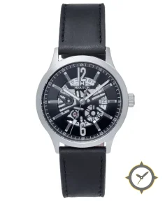 Heritor Automatic Dayne Leather-Band Watch w/Date