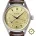 Classic GMT Automatic Champagne Gold Brown Leather Strap (KN008-SGBRLE)