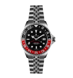 Steinhart Ocean 39 GMT.2 BLACK-RED Ceramic Diver Watch