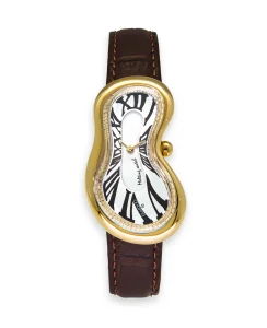 Exaequo Classic Melting Watch Stainless steel 316L White - PVD Yellow Gold