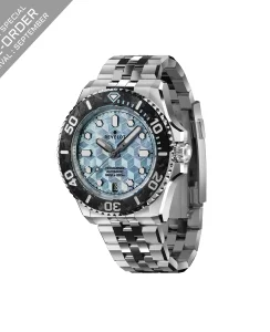 Revelot Hexmariner 39 Sky Blue CNC Guilloche MOP