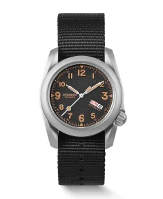 Boderry VOYAGER 100M Waterproof Titanium Automatic Field Watch Volcanic Gray-Day,Date