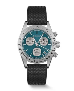 Boderry GOLDACE 100M WR Titanium Mecha-Quartz Chronograph Watch Blue