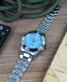 Aquatico Dolphin Dive Watch Tiffany Blue Dial (NH35)