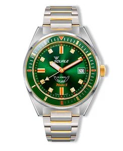 Squale Matic S Green Two Tone Bracelet
