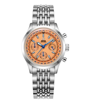 MMI Watches HERITAGE 38 CHRONOGRAPH VINTAGE SALMON MODEL: HTC-05 (ESTIMATED DELIVERY AUGUST 2026)