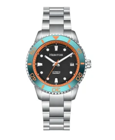 Heritor Watches Heritor Automatic Bexley Stainless Steel-Band Watch Aqua/Black