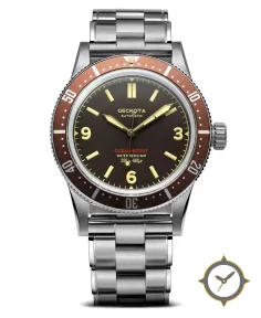 Geckota Ocean-Scout Dive Watch Sienna Brown