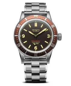 Geckota Ocean-Scout Dive Watch Sienna Brown
