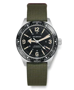 Wolbrook Skindiver WT Mecaquartz Vintage & Black PVD Bezel