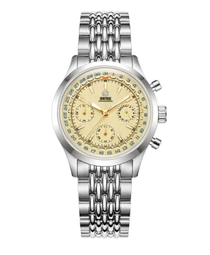 MMI Watches HERITAGE 38 CHRONOGRAPH HERITAGE TAN MODEL: HTC-03 (ESTIMATED DELIVERY AUGUST 2026)
