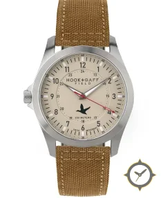 HOOK+GAFF Field Watch Tan Dial