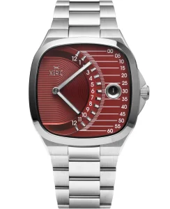 Xeric Timeline Retrograde Automatic Oxblood