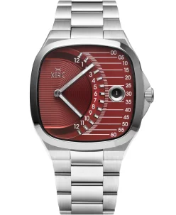 Xeric Timeline Retrograde Automatic Oxblood
