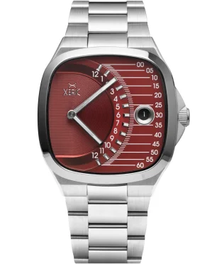 Xeric Timeline Retrograde Automatic Oxblood