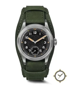 Boderry HOU H1 Vintage Field Watch Automatic Black