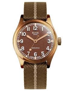Kuoe OLD SMITH 90-002 Bronze Case, Brown Dial