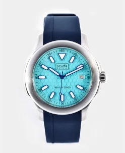 Scurfa Top Side Crew Stainless Steel Turquoise Dial Blue
