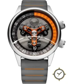Xeric Vendetta II Automatic Wandering Hour Gray Orange