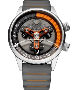 Xeric Vendetta II Automatic Wandering Hour Gray Orange