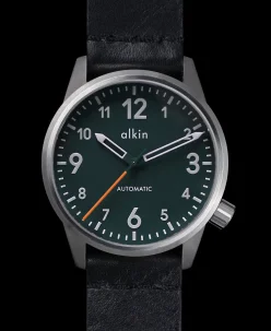 Alkin Watches Model One Limited Edition Green Dial SS Case
