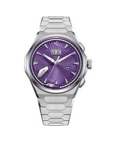 Lucky Harvey Sound Of Nature Guilloche Dial Purple Titanium Chiming
