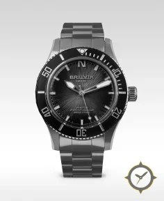 Bruvik Svalbard Arctic Fjords Stream Dial Black