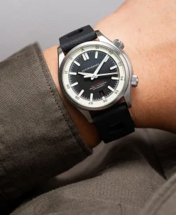 Astor+Banks Sea Ranger M2 Black on Strap
