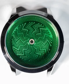 5280 Watch Company Antero Emerald Green Straightline Pattern Dial
