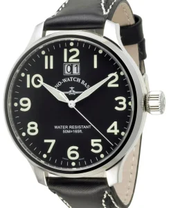 Zeno-Watch Basel Super Oversized pilot watch with big date, stainless steel