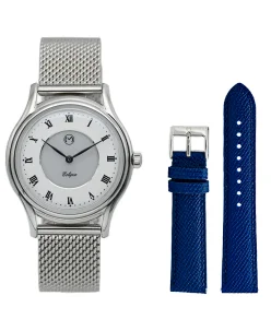 Momentum Lugano Eclipse Solar Steel + Free Leather Band