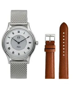 Momentum Lugano Eclipse Solar Steel + Free Leather Band