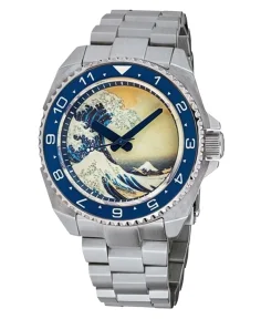 Islander Luminous Wave Dial with AR Double-Dome Sapphire Crystal and Luminous Ceramic Bezel Insert