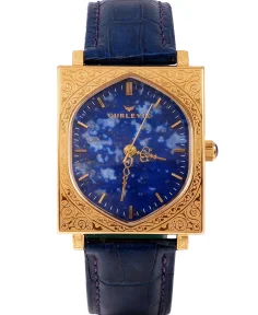 Gurlevik Gates Gold Engraved Lapis Lazuli