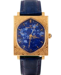 Gurlevik Gates Gold Engraved Lapis Lazuli
